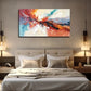 Abstract Landscape Modern Red Wall Art Canvas Office Home Room Framed 120x60cm