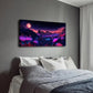 Surreal Alien Landscape Vibrant Wall Art Canvas Office Home Room Framed 120x60cm
