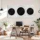 Vintage Texture Concentric Wall Art Canvas Office Home Room Framed 120x60cm