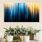 Soft Blue And Golden Light Wall Art Canvas Office Home Room Framed 80x45cm