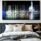 Abstract Motion Lines Colorful Wall Art Canvas Office Home Room Framed 120x60cm
