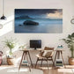Ocean Rock Mountains Seaside Wall Art Canvas Office Home Room Framed 120x60cm