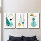 3pcs Abstract Geometric Aesthetics Wall Art Set Canvas Framed 40x60cm - High Quality Print 100% Australian Made Wall Canvas Ready to Hang