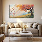 Vivid Abstract Watercolor Wall Art Canvas Office Home Room Framed 80x45cm