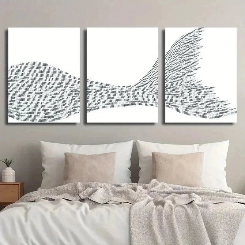 3pcs Mermaid Tail Sea Creature Illustration Wall Art Set Canvas Framed 40x60cm - High Quality Print 100% Australian Made Wall Canvas Ready to Hang