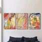 3pcs Abstract Color Splash Decoration Wall Art Set Canvas Framed 40x60cm - High Quality Print 100% Australian Made Wall Canvas Ready to Hang