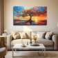 Sunrise Tree Of Life Colorful Wall Art Canvas Office Home Room Framed 120x60cm