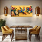 Yellow Colorful Hummingbird Wall Art Canvas Office Home Room Framed 120x60cm