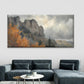 Autumn Mountain Landscape Wall Art Canvas Office Home Room Framed 120x60cm