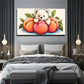 Charming Bear & Peach Wall Art Canvas Office Home Room Framed 80x45cm