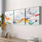 3pcs  Colorful Paint Splash Canvas Abstract Wall Art Set Canvas Framed 40x60cm - High Quality Print 100% Australian Made Wall Canvas Ready to Hang