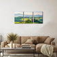 3pcs Beautiful Spring Nature Mountain Metal Print Ready to Hang Art