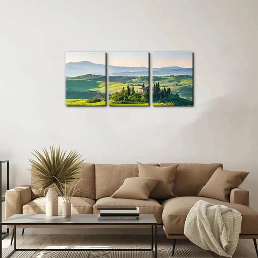 3pcs Beautiful Spring Nature Mountain Metal Print Ready to Hang Art