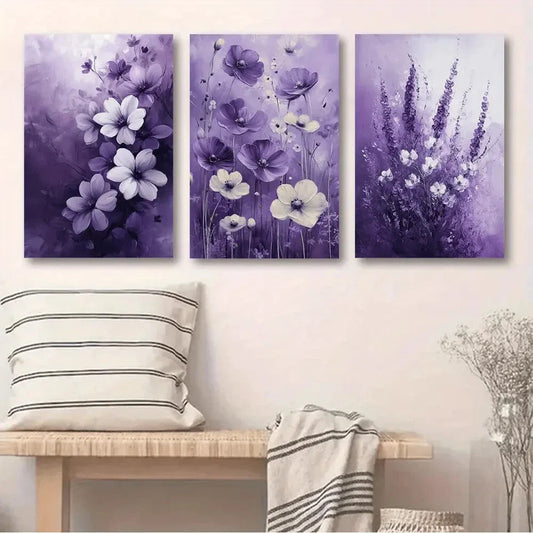 3pcs Modern Mysterious Ambience Metal Print Ready to Hang Art