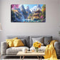 Towering Mountains Quaint Wall Art Canvas Office Home Room Framed 120x60cm
