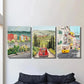 3pcs Lisbon Portugal Europe City Scenery Wall Art Set Canvas Framed 40x60cm - High Quality Print 100% Australian Made Wall Canvas Ready to Hang