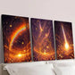3pcs Fantasy Golden Rainbow Golden Fairy Wall Art Set Canvas Framed 40x60cm - High Quality Print 100% Australian Made Wall Canvas Ready to Hang