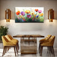 Vibrant Gesang Flowers Painting Wall Art Canvas Office Home Room Framed 80x45cm