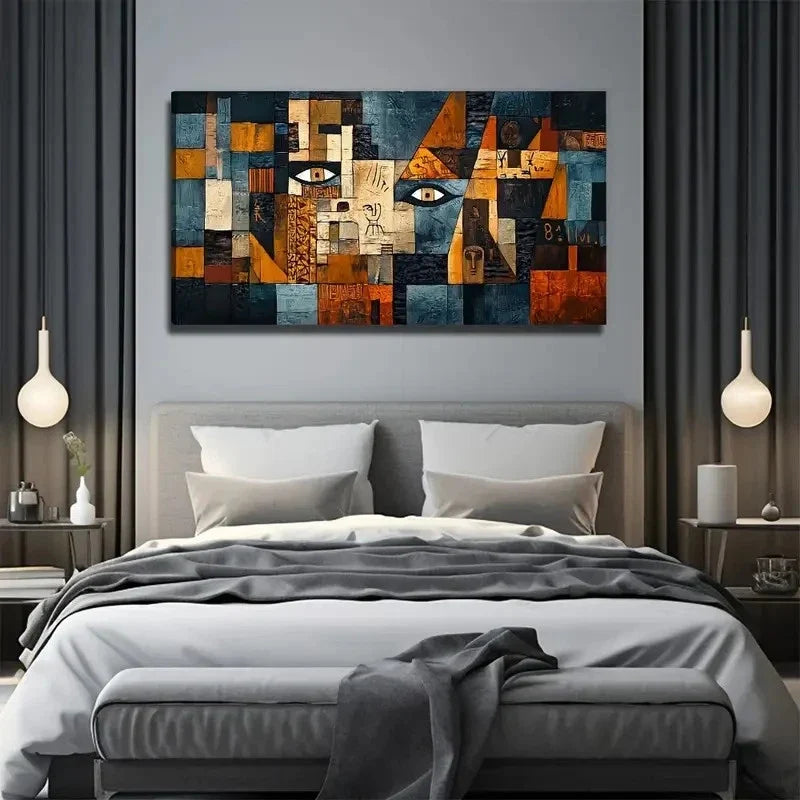 Abstract Eye Suitable Wall Art Canvas Office Home Room Framed 120x60cm
