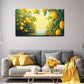 Vibrant Lemon Orchard Deco Wall Art Canvas Office Home Room Framed 120x60cm