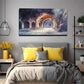 Stone Arch Tunnel Suitable Wall Art Canvas Office Home Room Framed 80x45cm