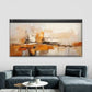 Abstract with Golden Accents Wall Art Canvas Office Home Room Framed 120x60cm
