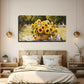 Chrysanthemum Blooming Wall Art Canvas Office Home Room Framed 120x60cm