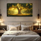 Golden Tree with Sunlit Leaves Wall Art Canvas Office Home Room Framed 120x60cm