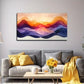 Colorful Curved Overlap Wall Art Canvas Office Home Room Framed 80x45cm