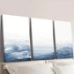 3pcs Navy Blue Gradient Abstract Wall Art Set Canvas Framed 40x60cm - High Quality Print 100% Australian Made Wall Canvas Ready to Hang