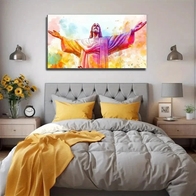 Sacred Stone Statue Suitable Wall Art Canvas Office Home Room Framed 120x60cm
