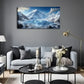 Stunning Blue Glacier Wall Art canvas office home room framed 120x60cm