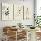 3pcs Vineyard Style Bottle Vintage Abstract Wall Art Set Canvas Framed 40x60cm - High Quality Print 100% Australian Made Wall Canvas Ready to Hang