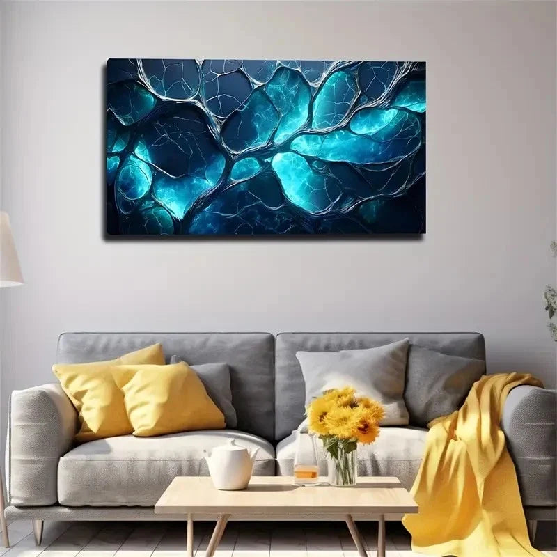 Modern Abstract Roots Décor Wall Art Canvas Office Home Room Framed 120x60cm