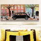 3pcs London Taxi, Luxurious Art Metal Print Ready to Hang Art