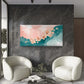 Watercolor Painting Flowers Wall Art Canvas Office Home Room Framed 120x60cm