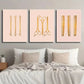 3pcs Hair Salon Hairpin Scissors Comb Wall Art Set Canvas Framed 40x60cm - High Quality Print 100% Australian Made Wall Canvas Ready to Hang