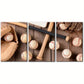 3pcs Baseball Equipment Bats and Glove Painting Metal Print Ready to Hang Art