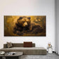 Brown Bear Wildlife Wall Art Canvas Office Home Room Framed 120x60cm