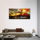 Mountain Dark Cloud Abstract Wall Art Canvas Office Home Room Framed 80x45cm