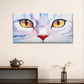 Watercolour Cat Eyes Cute Feline Pet Wall Art Canvas Office Home Framed 120x60cm