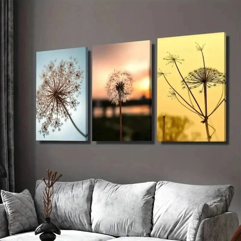 3pcs Vibrant Sunset & Golden Hour Scenes Wall Art Set Canvas Framed 40x60cm - High Quality Print 100% Australian Made Wall Canvas Ready to Hang