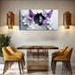 Vibrant Purple Butterflies Wall Art Canvas Office Home Room Framed 120x60cm