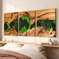 3pcs Abstract Tree Forest From Over View Wall Art Set Canvas Framed 40x60cm - High Quality Print 100% Australian Made Wall Canvas Ready to Hang