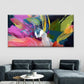 Vibrant Multicolor Abstract Wall Art Canvas Office Home Room Framed 120x60cm