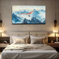 Serene Red Plane Soaring Wall Art Canvas Office Home Room Framed 120x60cm