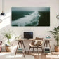 Sea Beach Modern Landscape Wall Art Canvas Office Home Room Framed 120x60cm