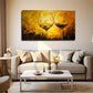 Vibrant Golden Brown Abstract Wall Art Canvas Office Home Room Framed 120x60cm