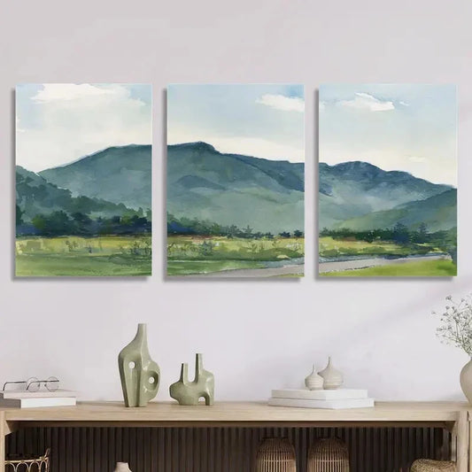 3pcs Mount Mansfield Landscape Vermont Peak Metal Print Ready to Hang Art