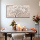 Soft Pink & White Horizontal Wall Art Canvas Office Home Room Framed 80x45cm